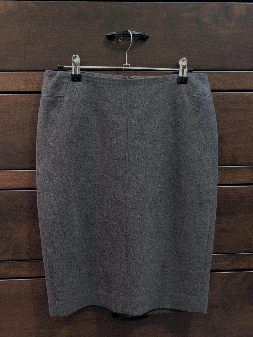 LOFT Charcoal Gray Pencil Skirt